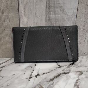 🪻Jessica Simpson Charcoal Wallet with Studs🪻 NWOT